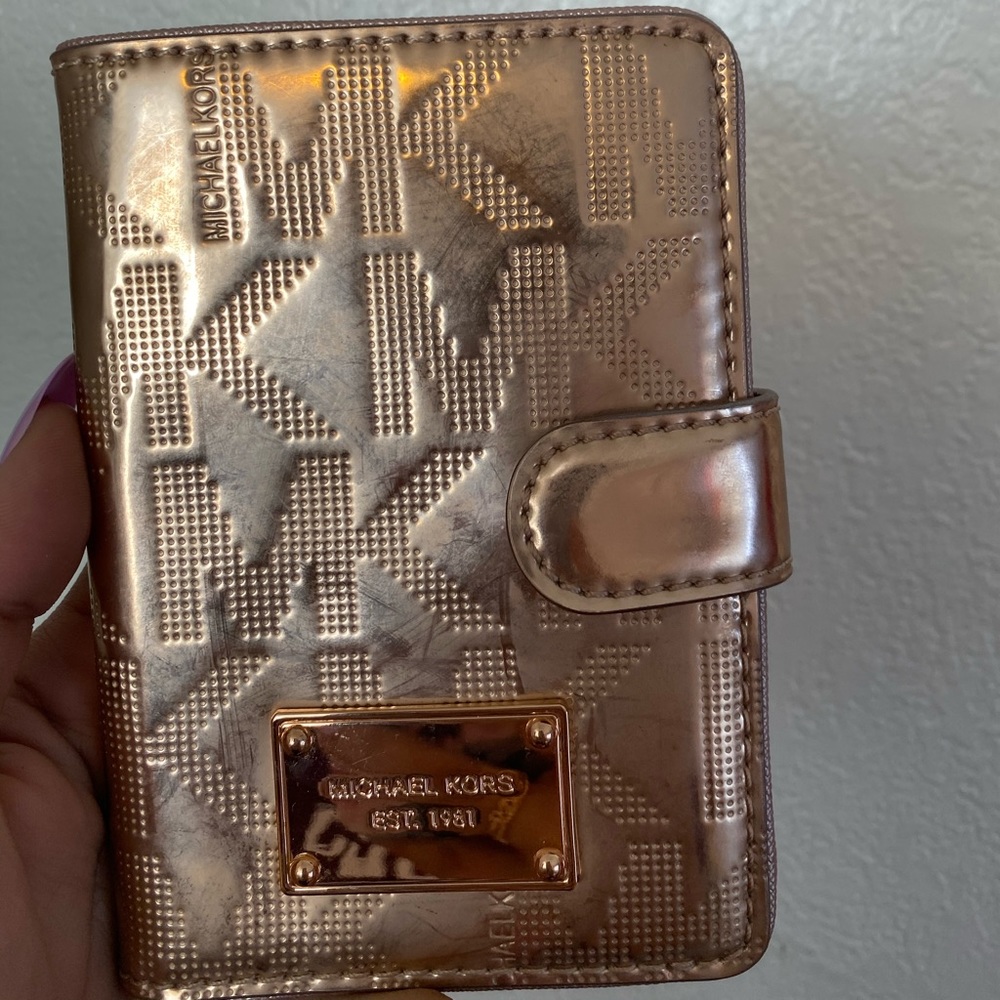 Gold Rose MK Wallet